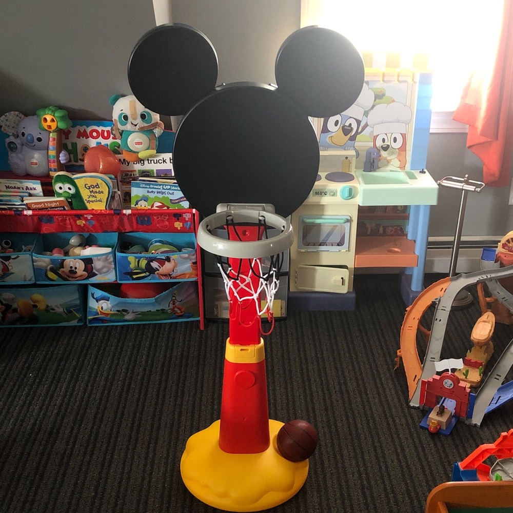 🦅 Delta Adjustable Mickey-Style Basketball Hoop ❗️Ship Alone❗️